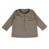 Coco Blanc Houndstooth Peter Pan Shirt