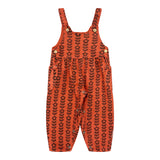Piupiuchick Burgundy Floral Overalls