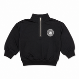 Rooie Black Zip Sweatshirt