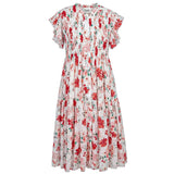 Pernille Red Flowers Iris Dress