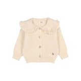 Buho Ecru Collared Cardigan