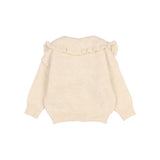 Buho Ecru Collared Cardigan