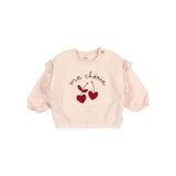 Buho Cream Pink Chérie Baby Sweatshirt