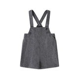 Bopop Grey Wool Overalls