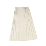 Valentina Tan Pleated Tie Skirt