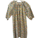 Tangerine Poppy Forest Liberty Print Pleated Dress