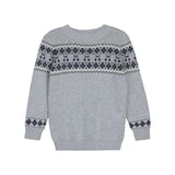 Looms Grey/Blue Fair Isle Collection Sweater
