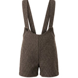 Pernille Brown Houndstooth Corentin Suspender Overalls