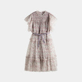 C’era Una Volta Pink Roses Carolina Dress