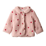 Molo Red Hearts Soft Ursula Fleece Jacket