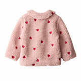 Molo Red Hearts Soft Ursula Fleece Jacket
