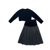 Elle Oh Elle Black Paige Velvet Set