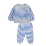 Bobo Choses Blue Striped Sweat Set