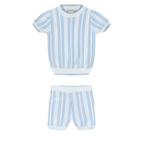 Teela Blue Knit Set Stripe