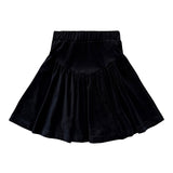 Teela Black Velour Skirt