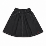 Teela Black Denim Short Skirt