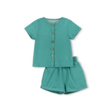 Phil and Phoebe Green Denim Gabe Set