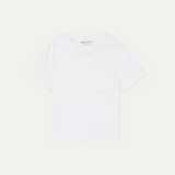 Compania Fantastica White Ruffle Pocket T-Shirt