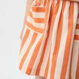 Compania Fantastica Orange Stripe Skirt