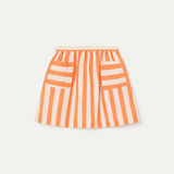 Compania Fantastica Orange Stripe Skirt