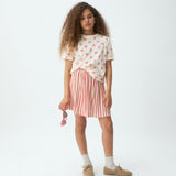 Compania Fantastica Red Stripe Skirt