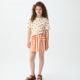 Compania Fantastica Orange Stripe Skirt