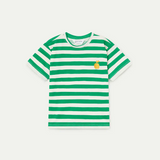 Compania Fantastica White/Green Stripe T-Shirt