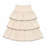 Valentina Cream Ruffle Tiered Maxi Skirt