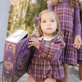 Teela Purple Plaid Romper