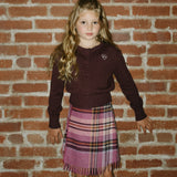 Kipp Violet Charlotte Plaid Skirt