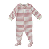 Coco Blanc Pink Striped Striped Footie