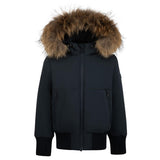 Pramie Navy Matte Zipper Coat