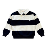 Teela Navy Stripe Polo Sweatshirt