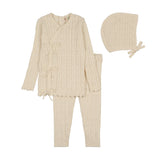 Teela Ivory Girl Side Knit Set
