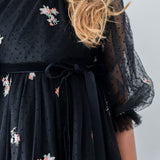 Petite Amalie Petite Rosebud Embroidery Dress