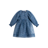 C'era Una Volta Dusty Blue Flower Kana Dress