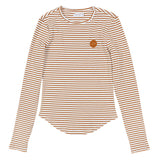 Luna Mae Cognac Stripe Ella T-Shirt