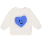 Molo Blue Heart Disc Sweater