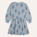Campamento Light Blue Bouquets Dress