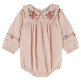 Emile Et Ida Rose Cross Stitch Romper