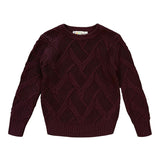Teela Burgundy Geo Sweater