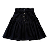 Teela Black Corduroy Skirt