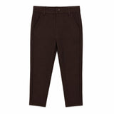 Le Bourdon Brown Fitted Pants