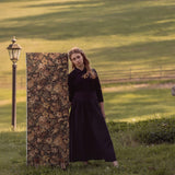 La Nina Navy Teen Wool Button Skirt and Knit Embellished Sweater