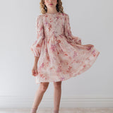 Petite Amalie Dream Floral Butterfly Applique Dress