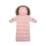 Ellabee Pink Natural Raccoon Down Fur Snowsuit