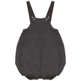 Calla Lili Grey/Brown Tweed Romper