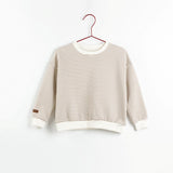 Please Mom Stripe Sweatshirt
