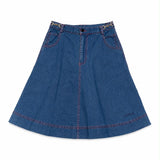 Cottier Blue Aria Skirt