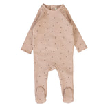 Lilette Dusty Pink Cherry Print Footie